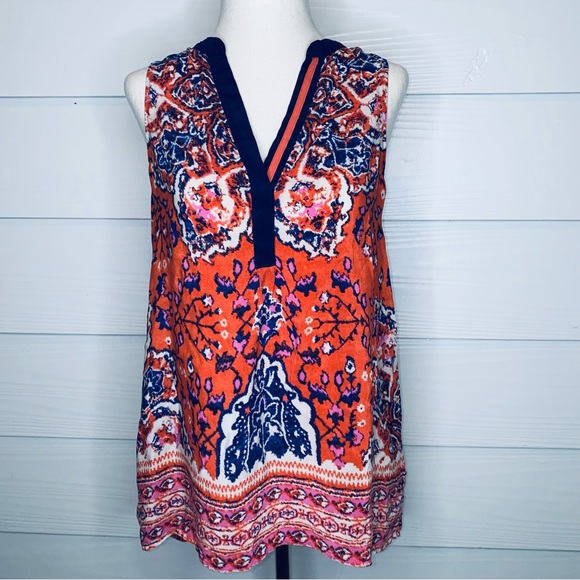 Anthropologie Vanessa Virginia silk sleeveless top, sz S - Picture 2 of 9